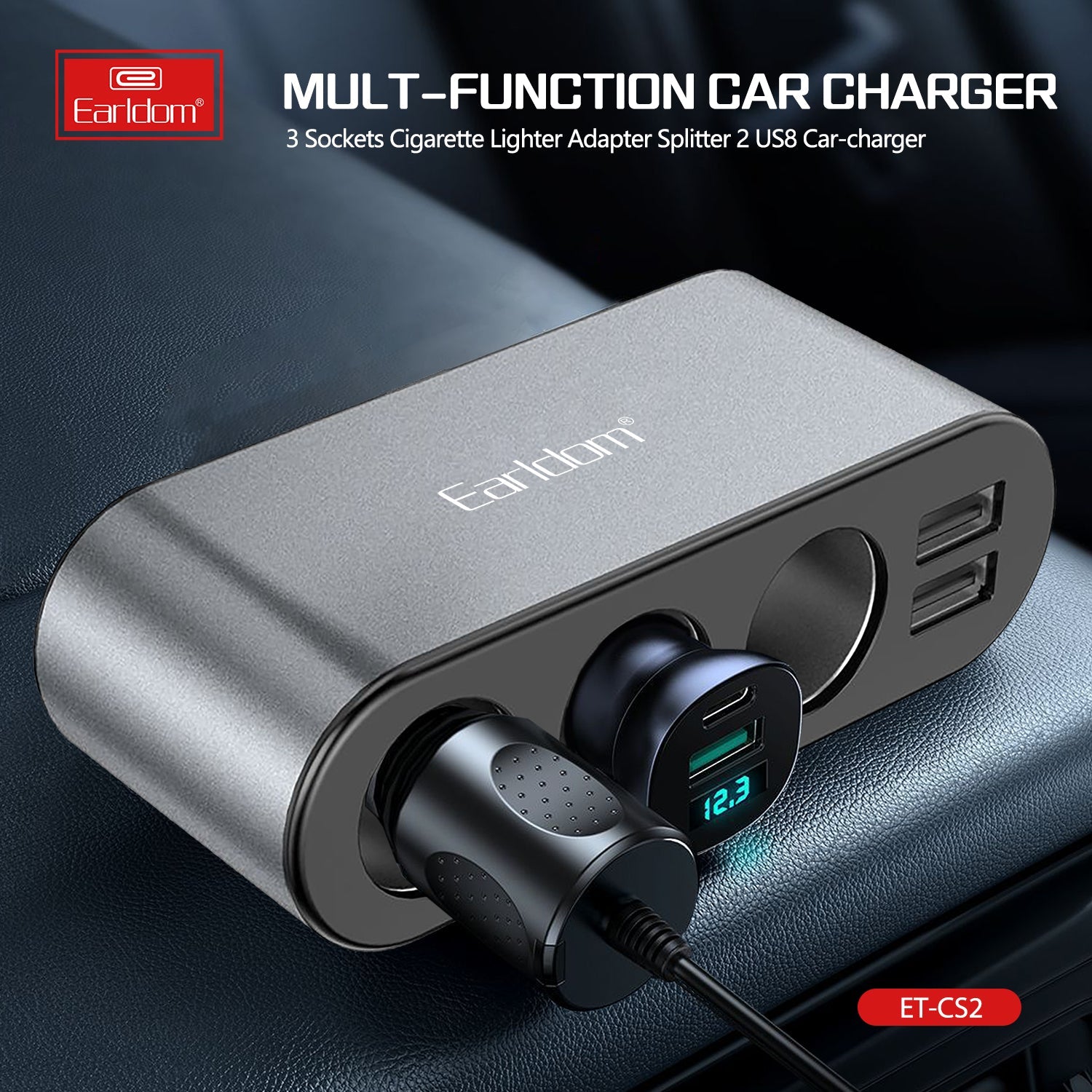 120W 1USB 3socket Car Socket 120W 1USB 3socket Car Socket